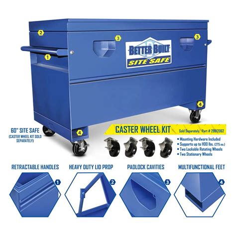 Better Built Steel Site Safe — 60in.W x 24in.D x 25in.H